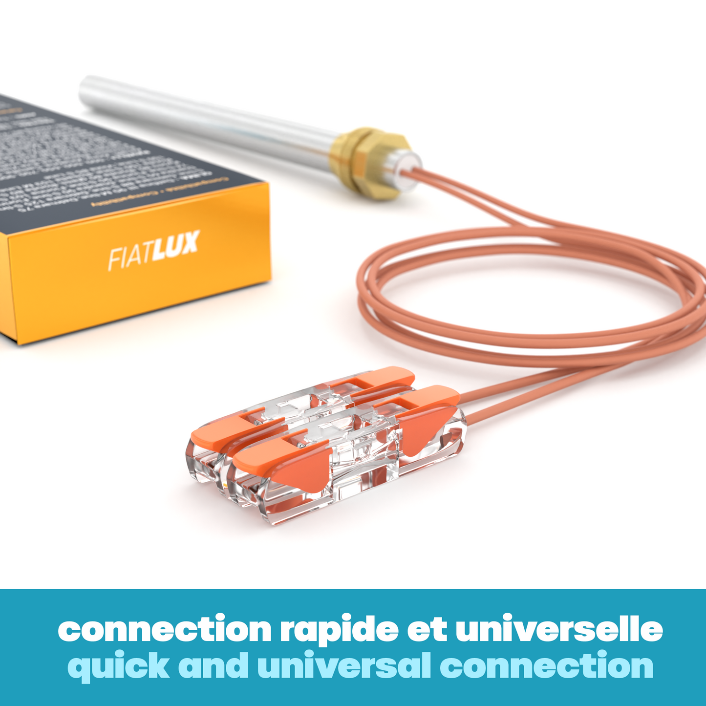 Bougie pour poêle à granulés 130mm - 270W - QLIMA / RAVELLI / TECTRO / AMG